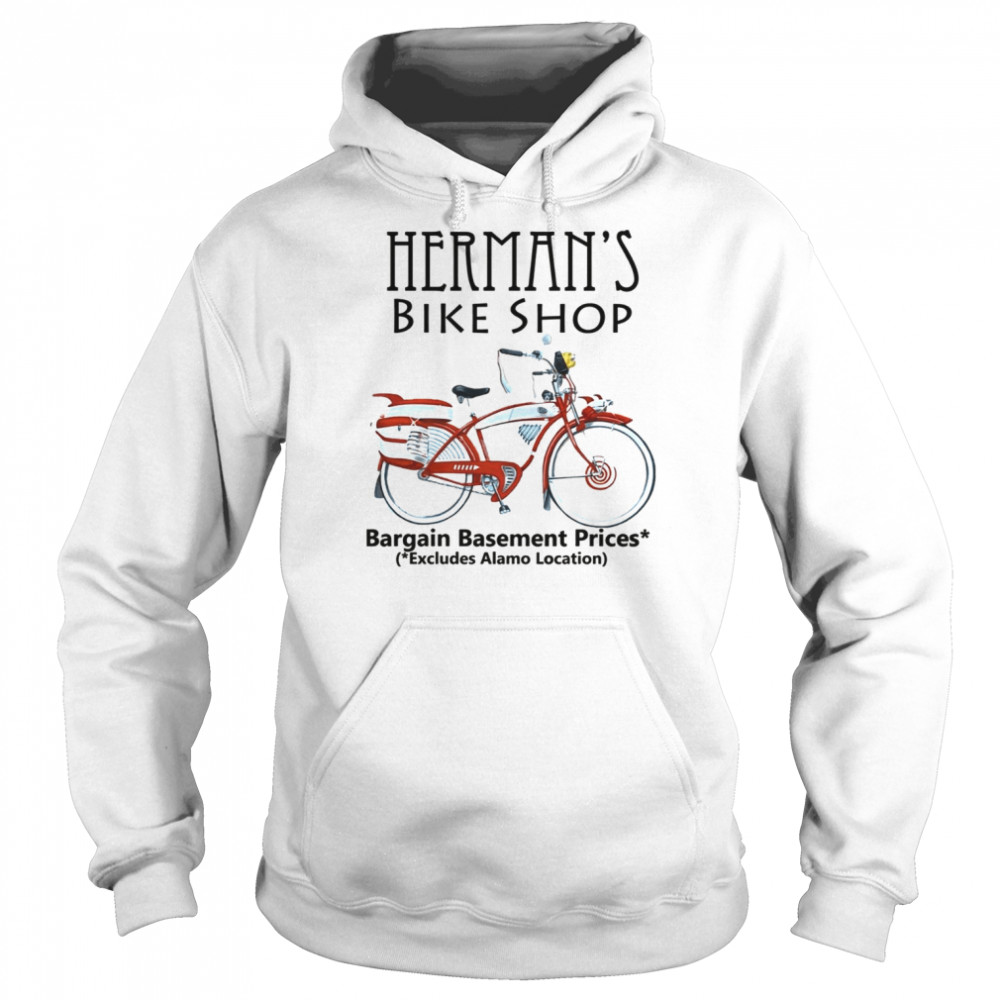 Herman’s Bike Shop Pee-Wee’s Big Adventure shirt Unisex Hoodie
