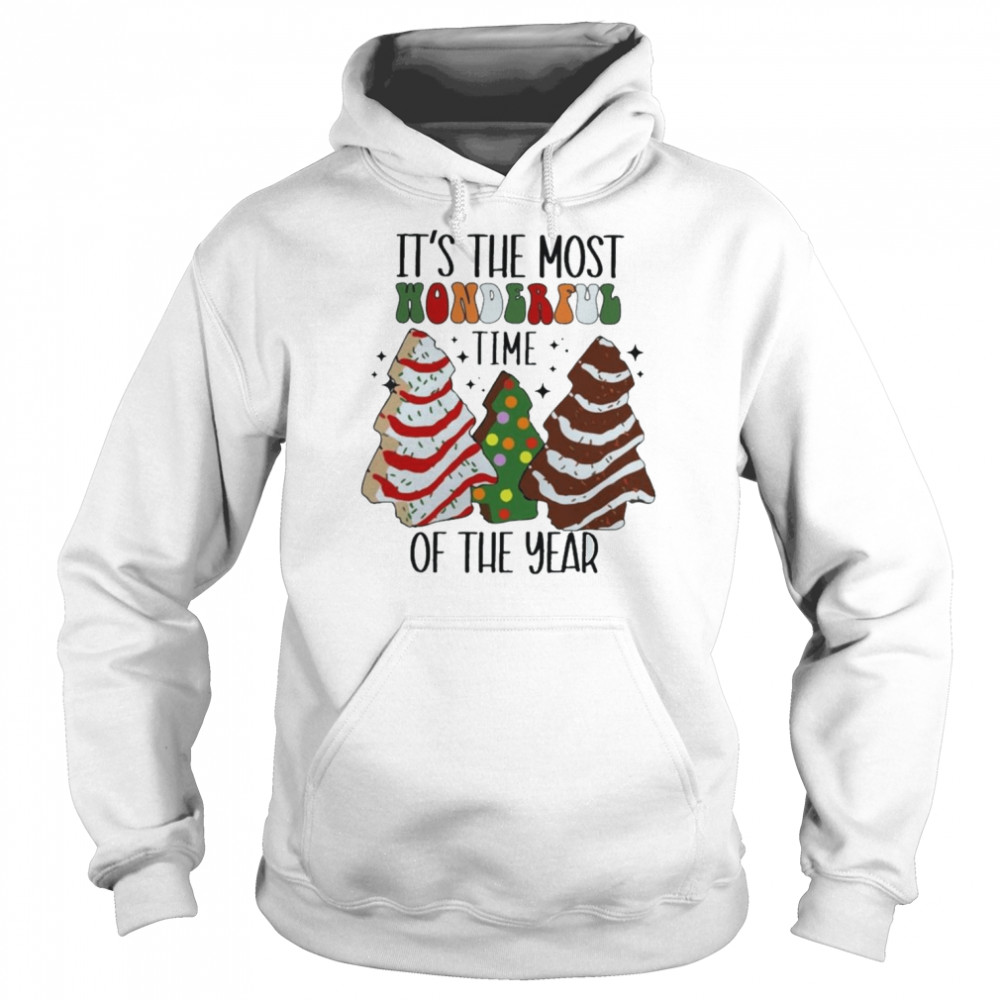 It’s The Most Wonderful Time Of The Year Christmas Tree Cake shirt Unisex Hoodie