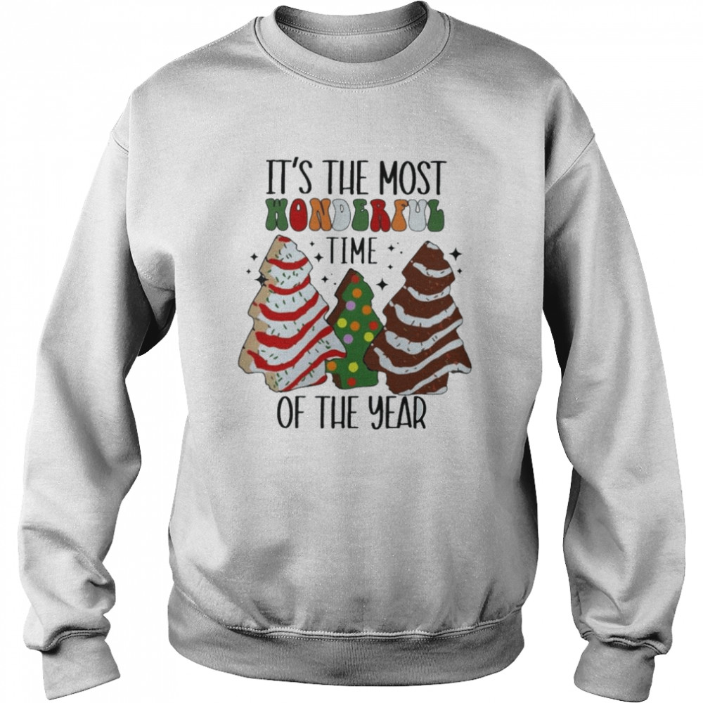 It’s The Most Wonderful Time Of The Year Christmas Tree Cake shirt Unisex Sweatshirt