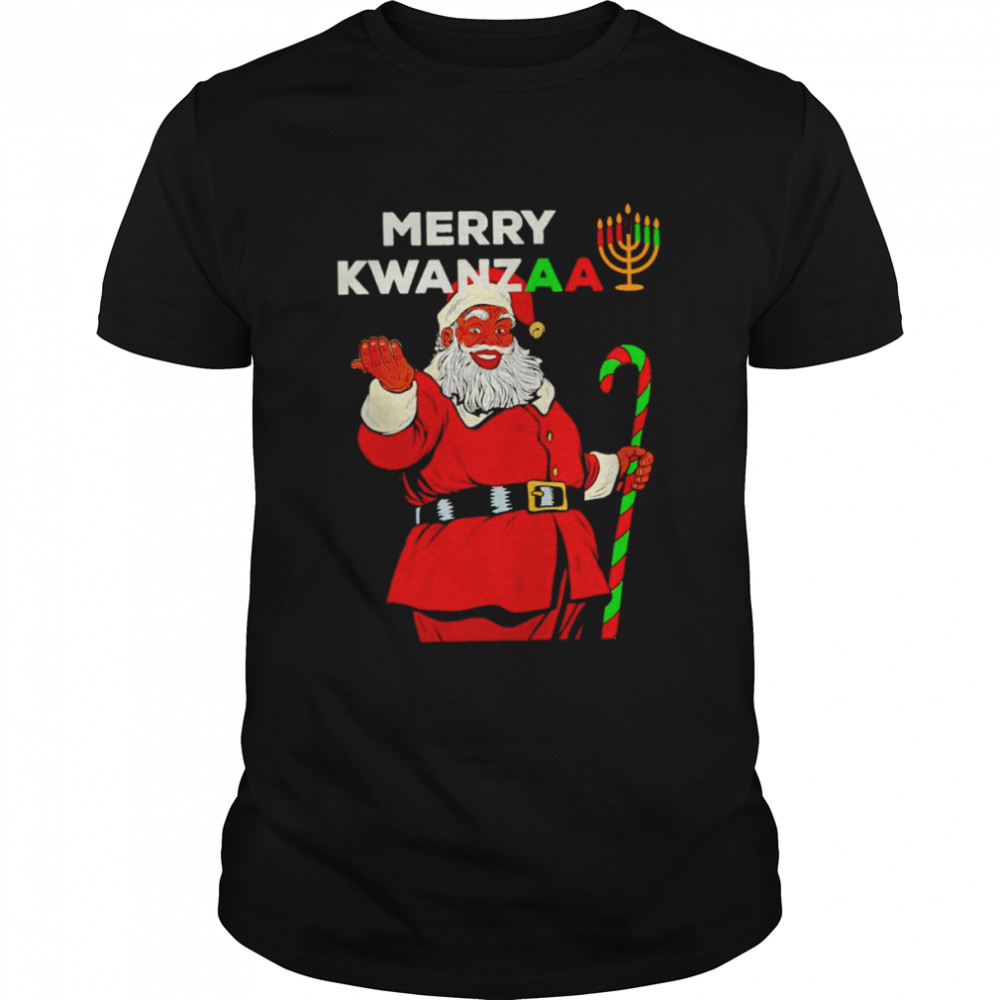Merry Kwanzaa Santa Black Christmas shirt Classic Men's T-shirt