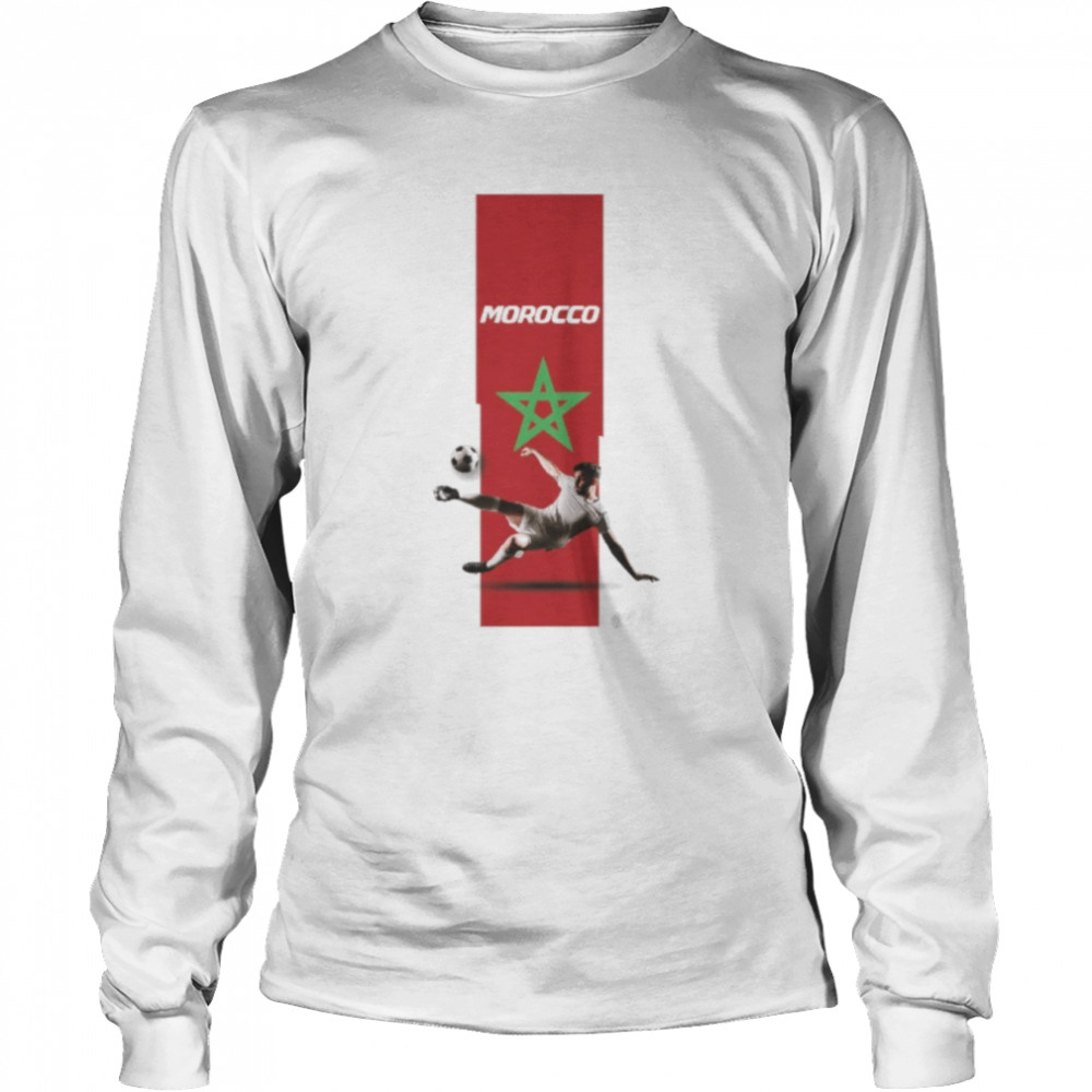 Morocco world cup 2022 tshirt Long Sleeved T-shirt