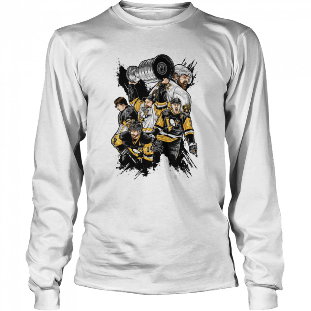 Penguins Hockey T- Long Sleeved T-shirt