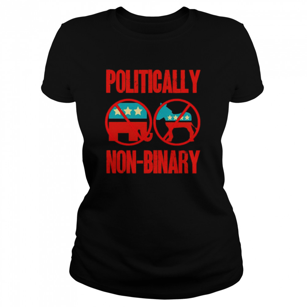 Politically Non-Binary shirt Classic Women's T-shirt