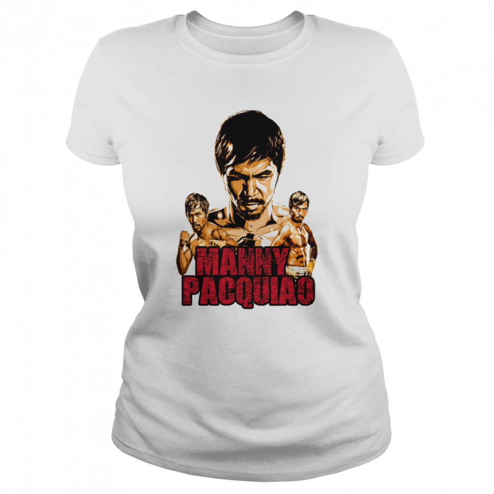 Portrait Fanart Boxing Manny Pacquiao shirt Classic Women's T-shirt