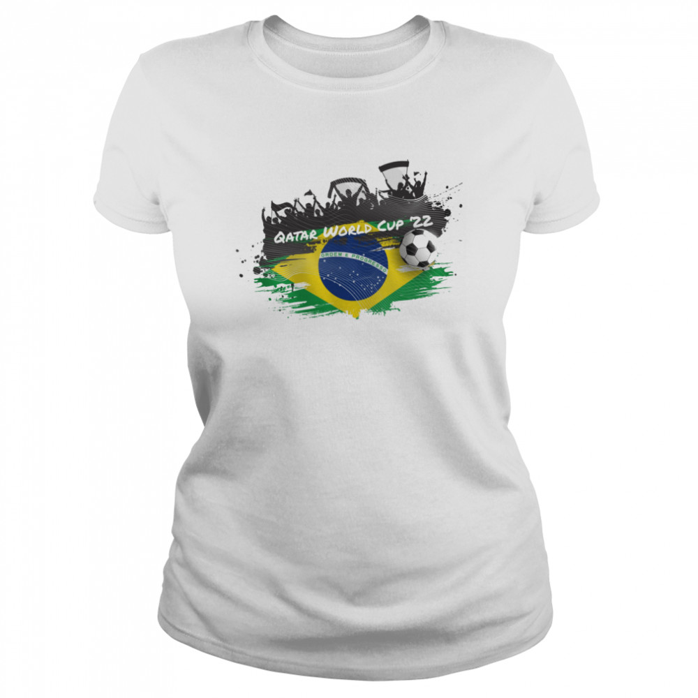 QATAR WORLD CUP 2022 BRAZIL FOOTBALL shirt Classic Women's T-shirt