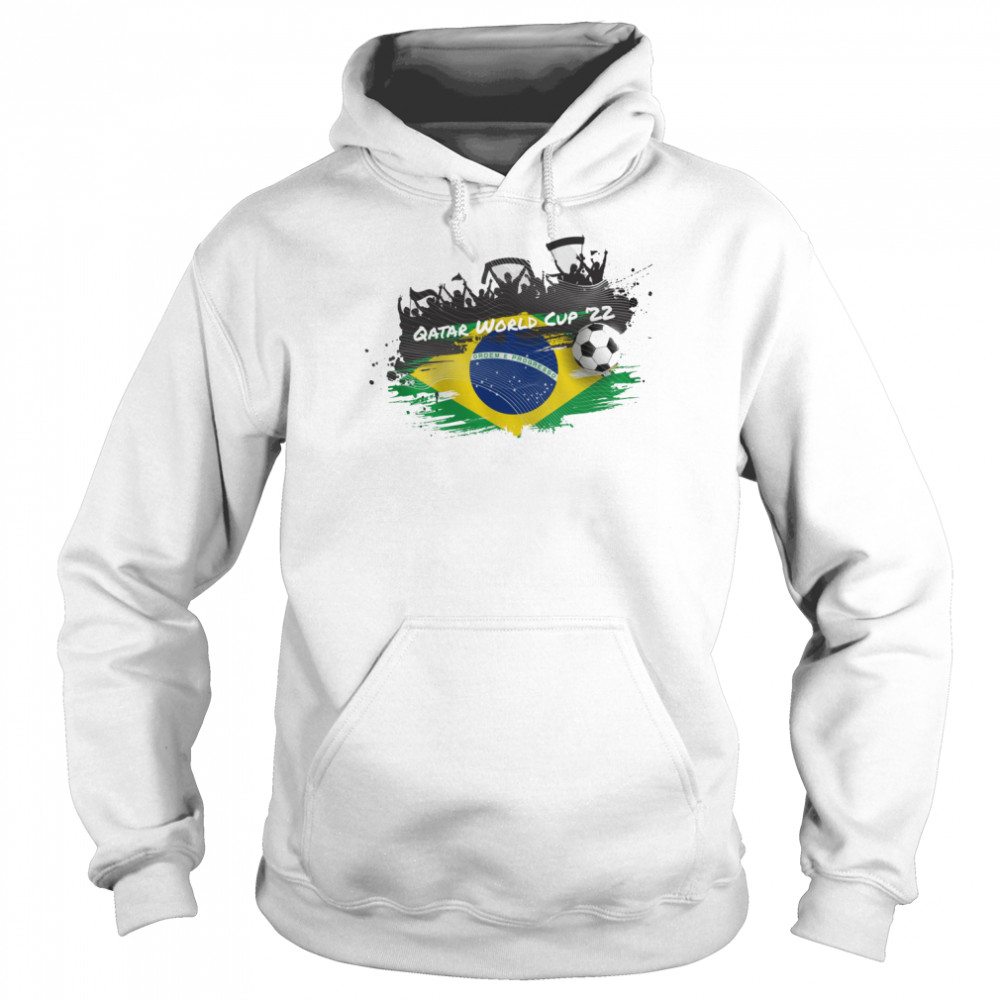 QATAR WORLD CUP 2022 BRAZIL FOOTBALL shirt Unisex Hoodie
