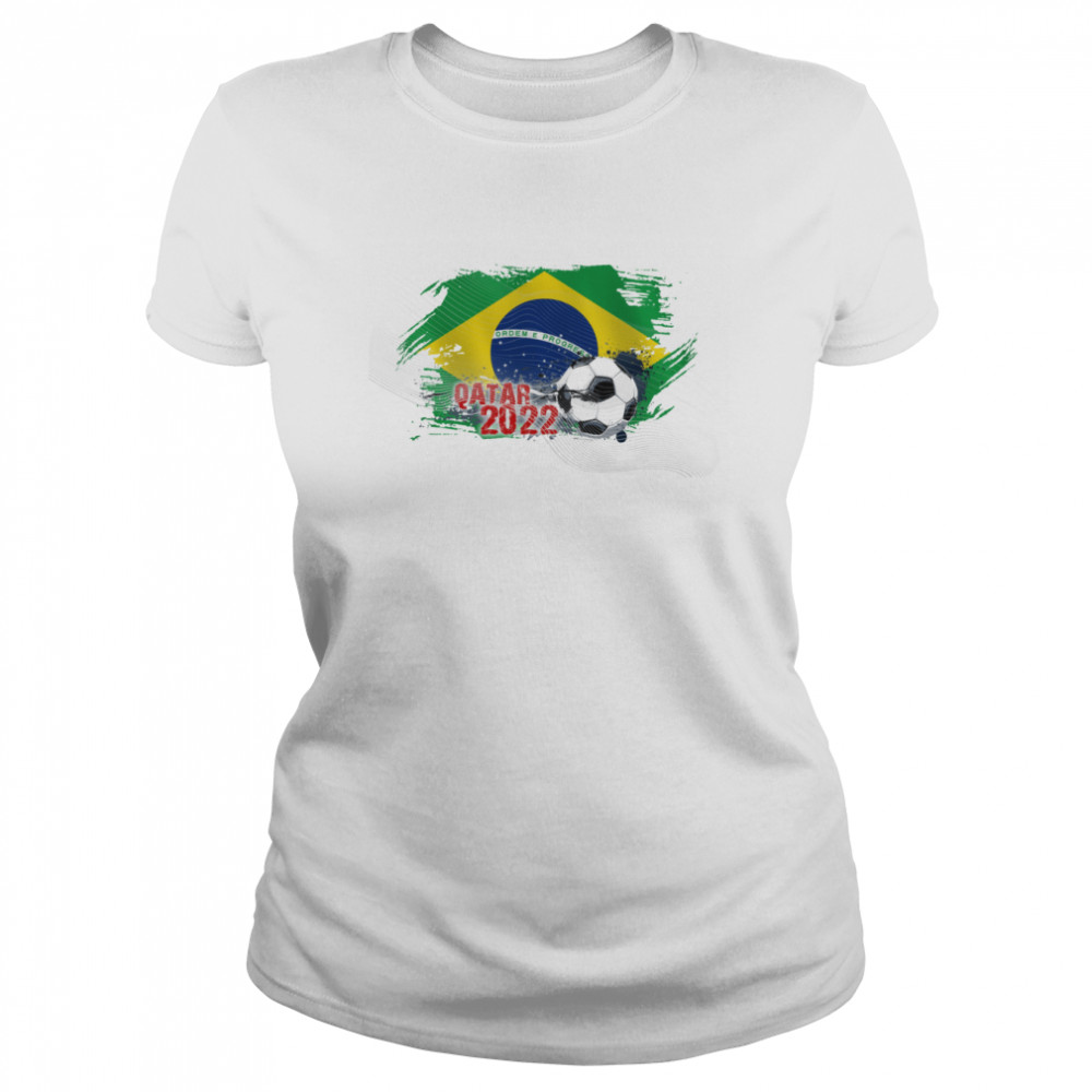 QATAR WORLD CUP 2022 BRAZILIAN FLAG shirt Classic Women's T-shirt