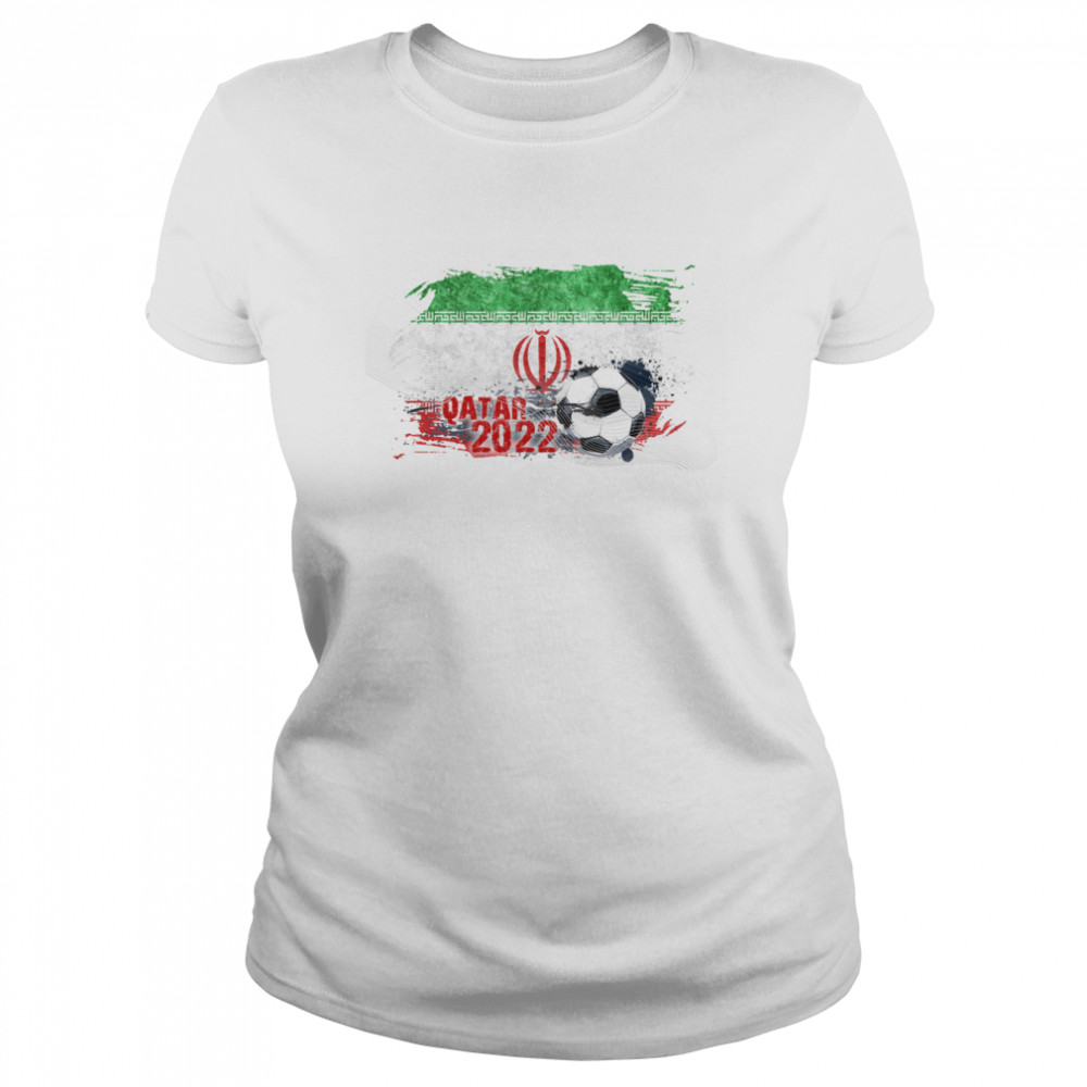 QATAR WORLD CUP 2022 IRANIAN FLAG shirt Classic Women's T-shirt