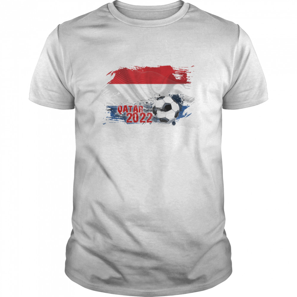 QATAR WORLD CUP 2022 NETHERLANDS FLAG shirt Classic Men's T-shirt