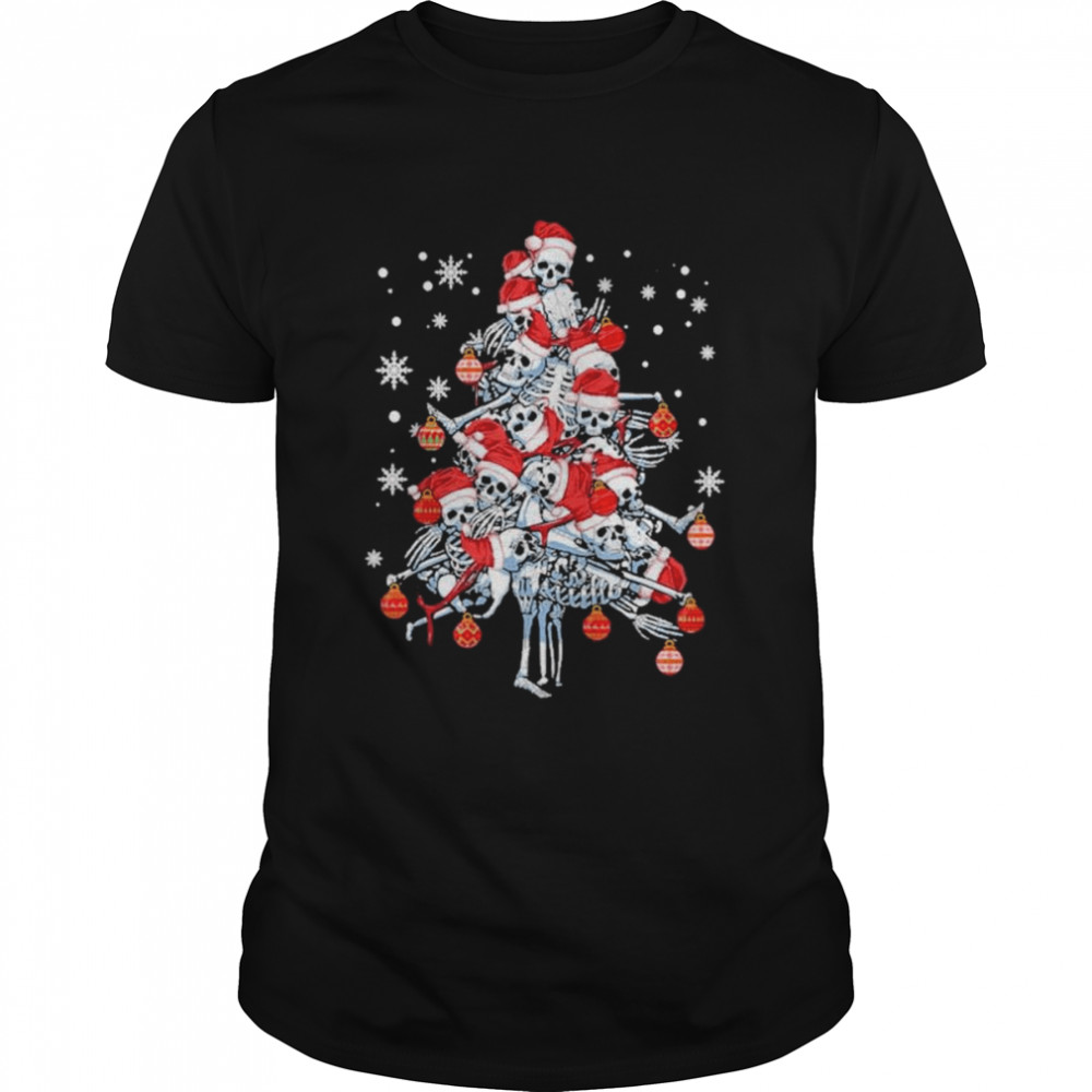 Santa Skeleton 2022 Merry Christmas Tree sweater Classic Men's T-shirt