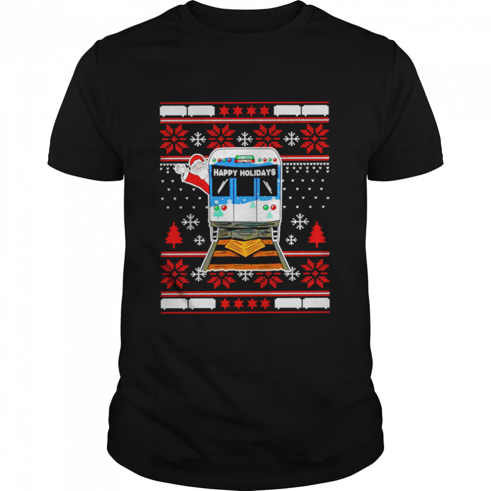 Santa’s Express Happy Holidays Christmas shirt Classic Men's T-shirt