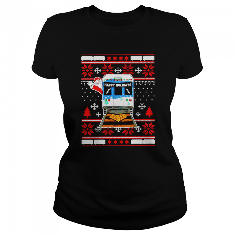 Santa’s Express Happy Holidays Christmas shirt Classic Women's T-shirt