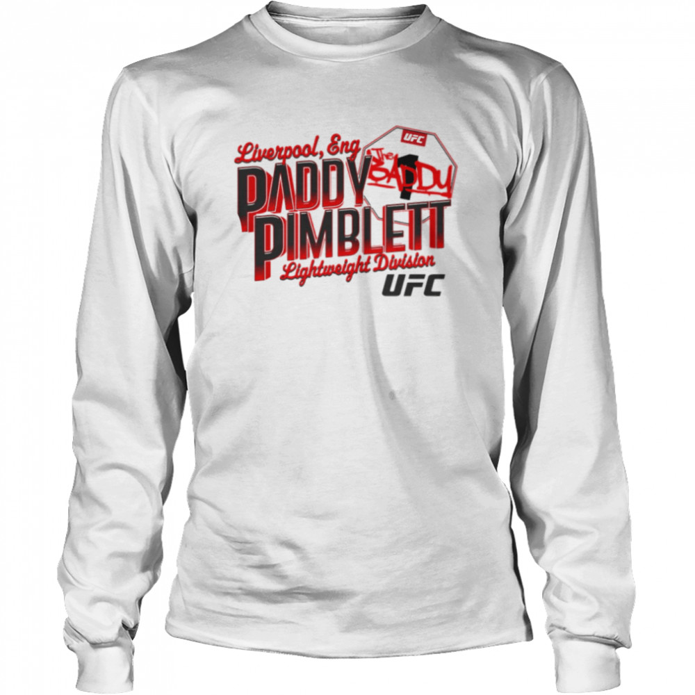 Text Design Lightweight Division Paddy Pimblett shirt Long Sleeved T-shirt