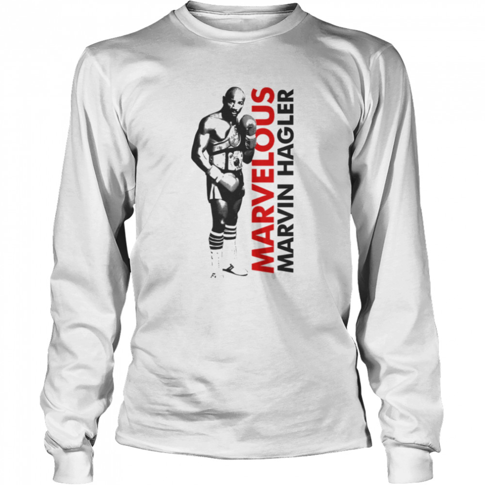 The Marvelous Marvin Hagler Awesome shirt Long Sleeved T-shirt