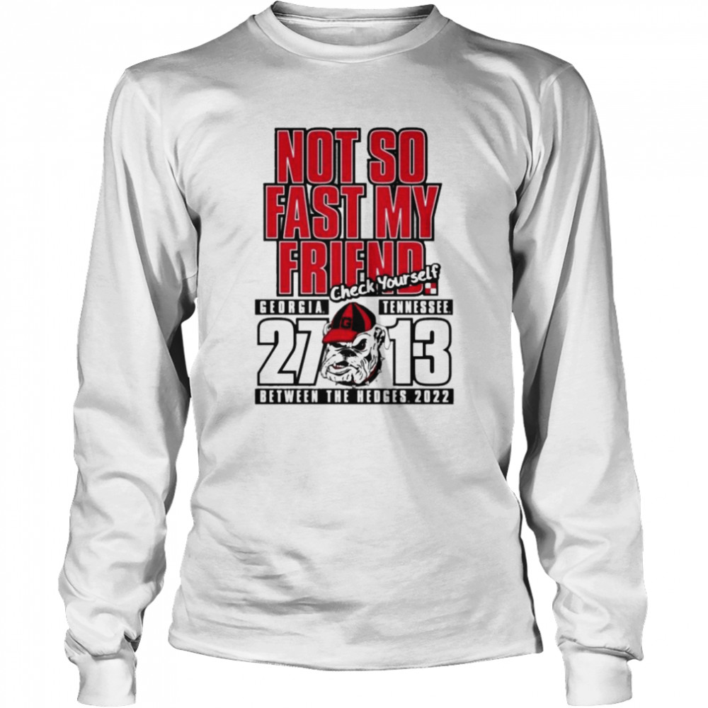 University of Georgia Football 2022 Dawgs Win over Tennessee Score T- Long Sleeved T-shirt