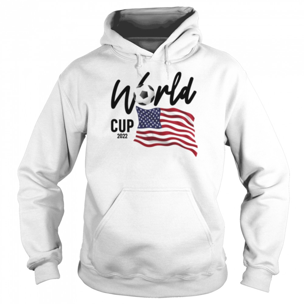 USA Soccer World Cup 2022 - USA Flag T- Unisex Hoodie