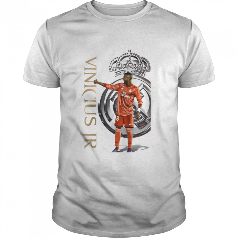 Vinicius Junior And Real Madrid Logo Football shirt Classic Men's T-shirt
