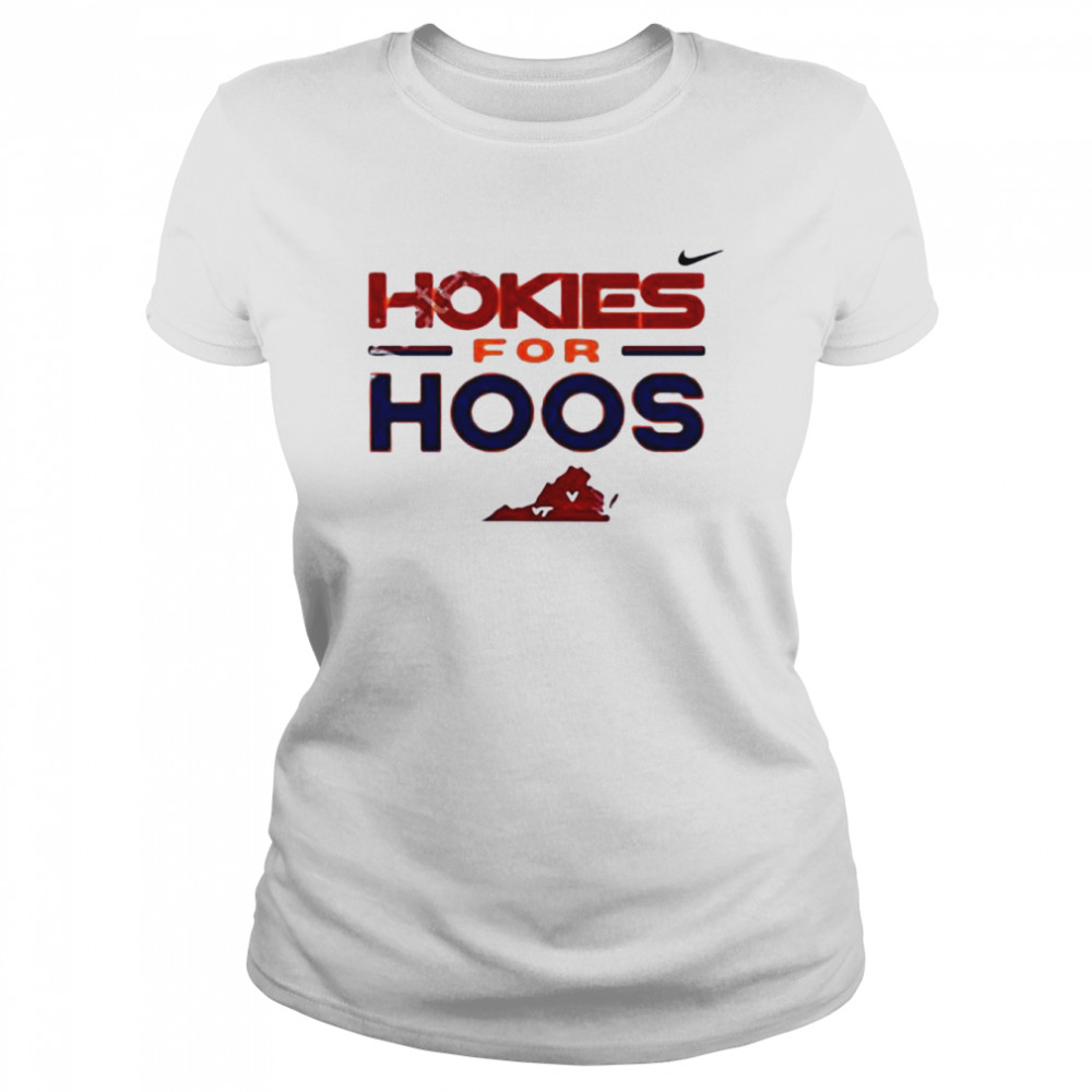 Virginia Tech Hokies UVA Hokies For Hoos  Classic Women's T-shirt