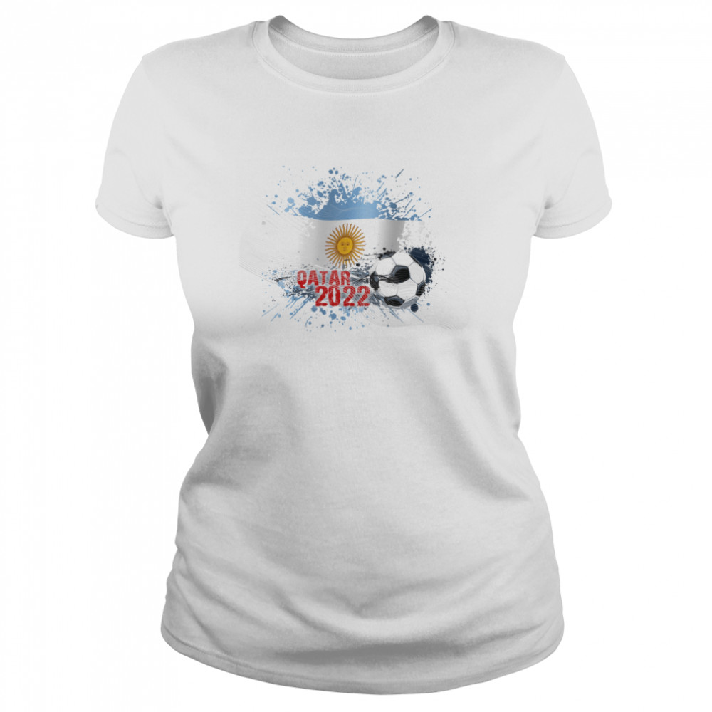 WORLD CUP 2022 ARGENTINIAN FLAG shirt Classic Women's T-shirt