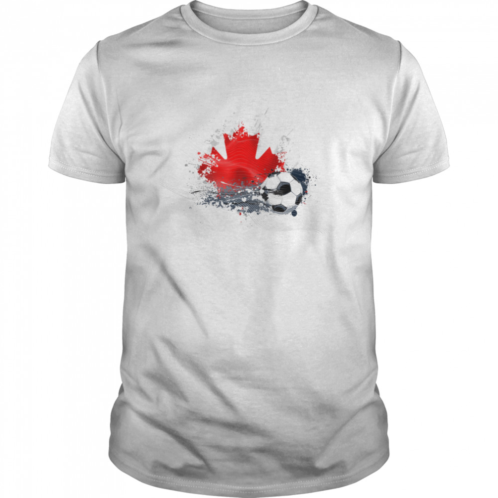 WORLD CUP 2022 CANADIAN FLAG TEXTLESS shirt Classic Men's T-shirt