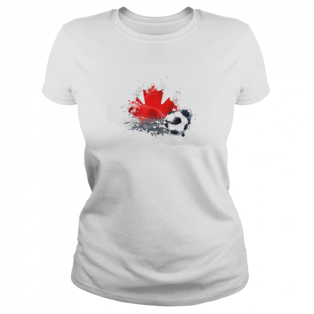 WORLD CUP 2022 CANADIAN FLAG TEXTLESS shirt Classic Women's T-shirt