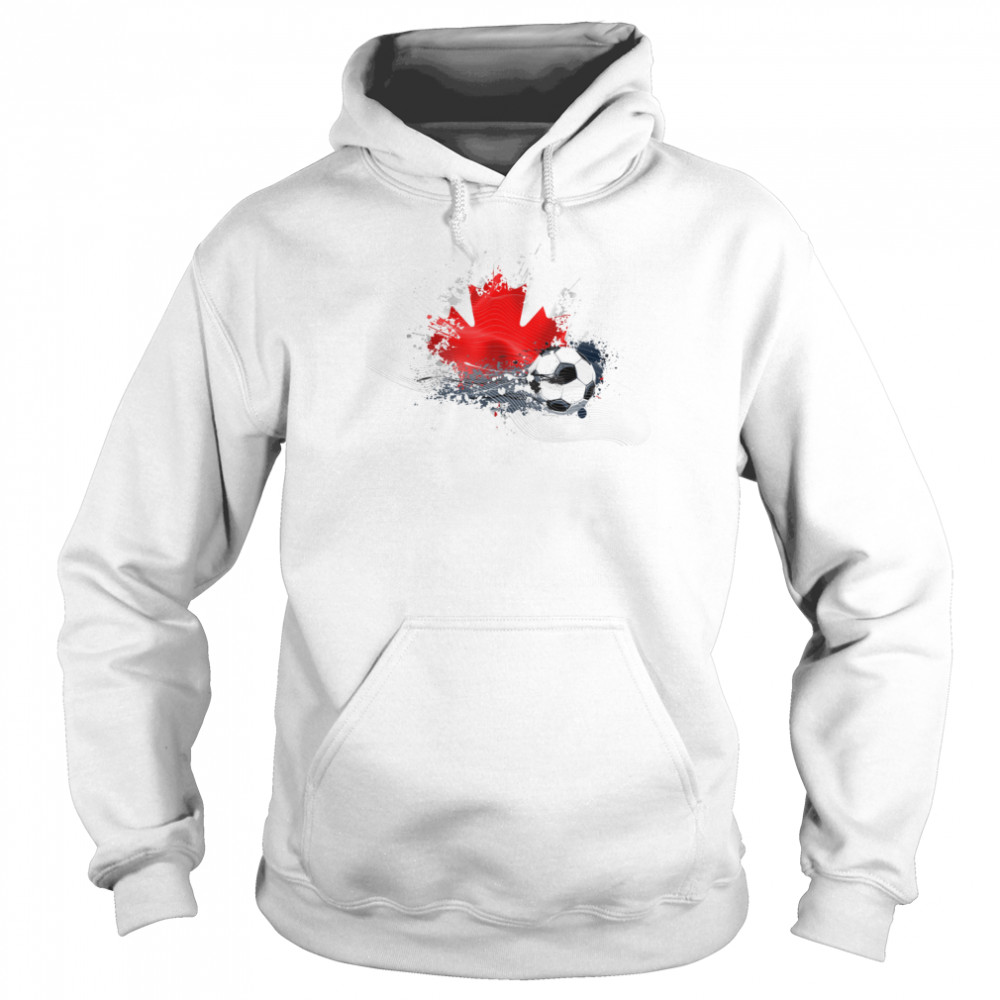 WORLD CUP 2022 CANADIAN FLAG TEXTLESS shirt Unisex Hoodie