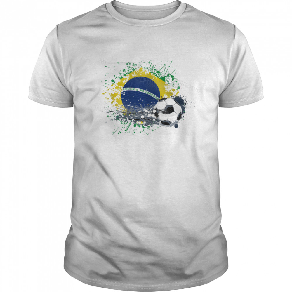 WORLD CUP 2022 FLAG OF BRAZIL TEXTLESS shirt Classic Men's T-shirt