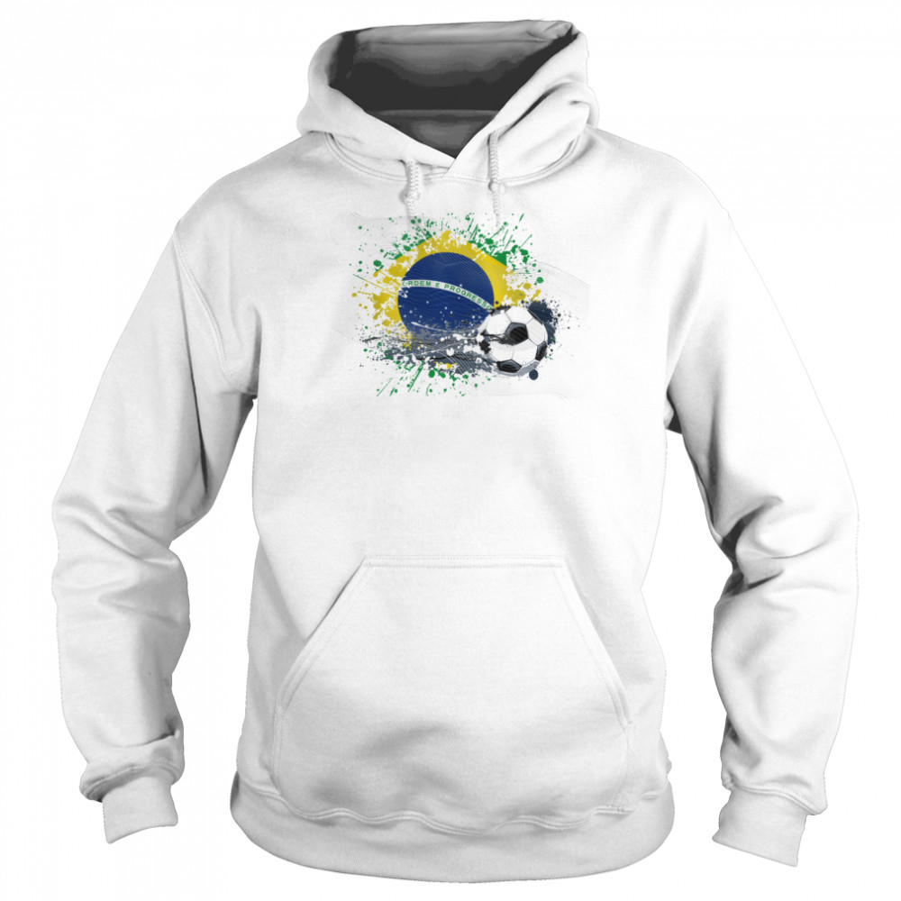 WORLD CUP 2022 FLAG OF BRAZIL TEXTLESS shirt Unisex Hoodie
