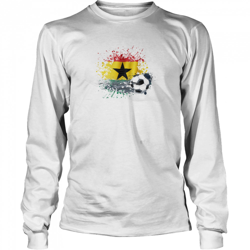 WORLD CUP 2022 FLAG OF GHANA TEXTLESS shirt Long Sleeved T-shirt