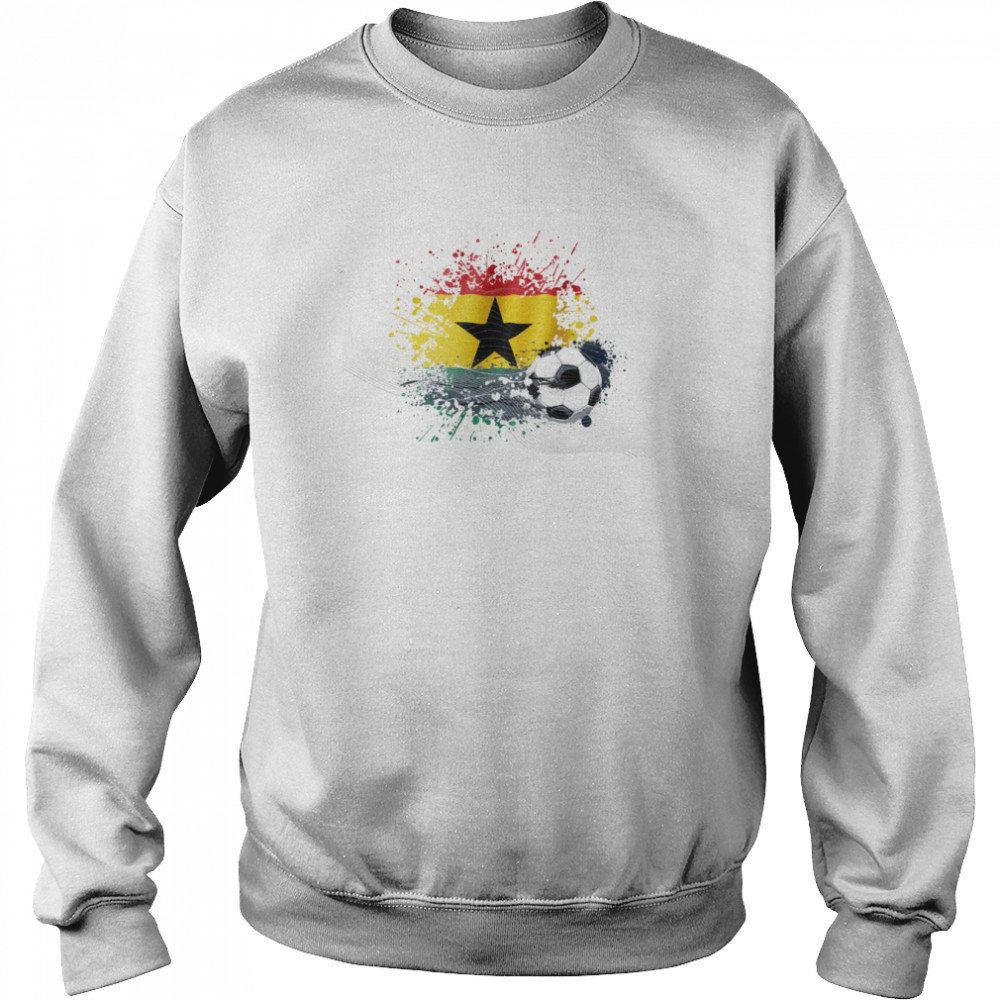 WORLD CUP 2022 FLAG OF GHANA TEXTLESS shirt Unisex Sweatshirt