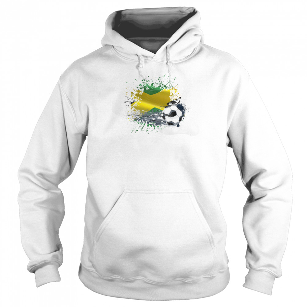 WORLD CUP 2022 FLAG OF JAMAICA TEXTLESS shirt Unisex Hoodie