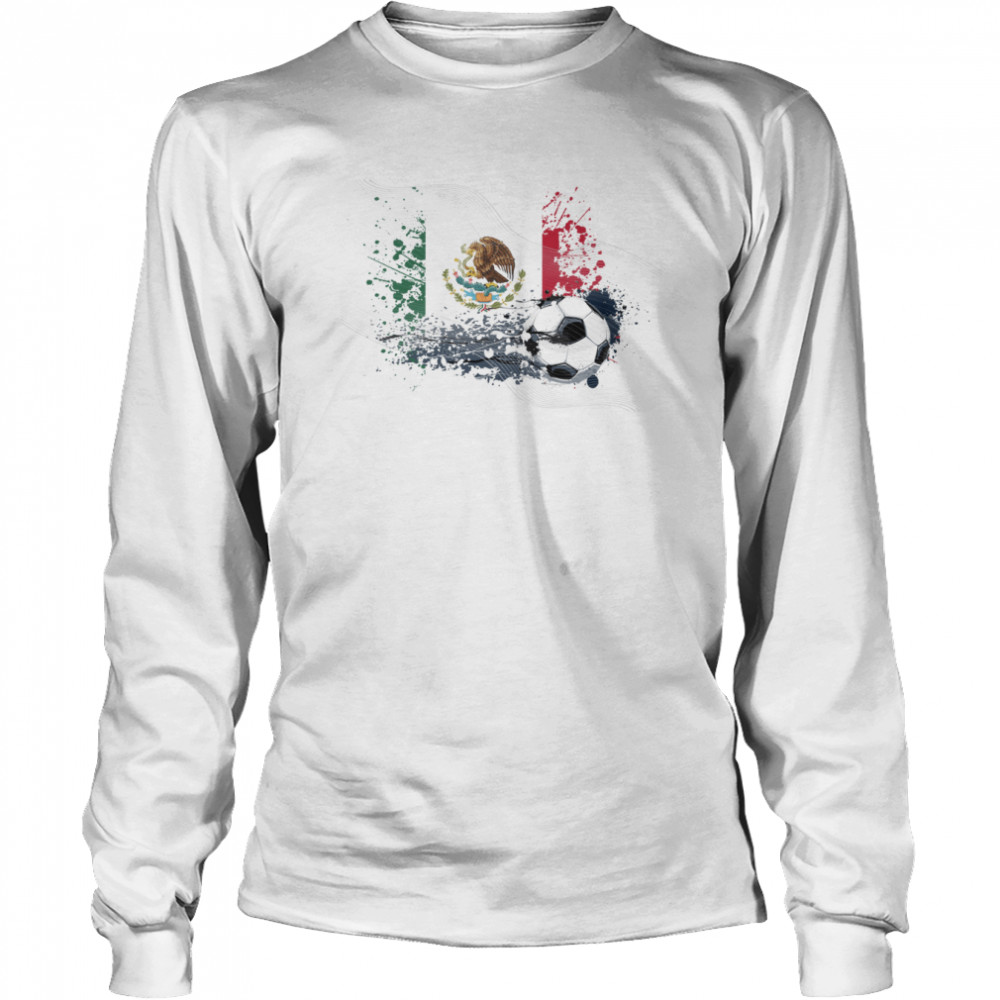 WORLD CUP 2022 FLAG OF MEXICO TEXTLESS shirt Long Sleeved T-shirt