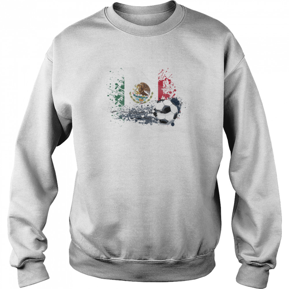 WORLD CUP 2022 FLAG OF MEXICO TEXTLESS shirt Unisex Sweatshirt