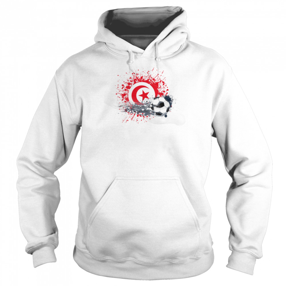 WORLD CUP 2022 FLAG OF TUNISIA TEXTLESS shirt Unisex Hoodie
