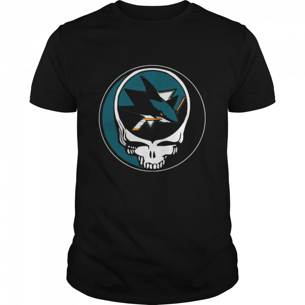 San Jose Sharks Grateful Dead Steal Your Face Hockey NHL Shirt