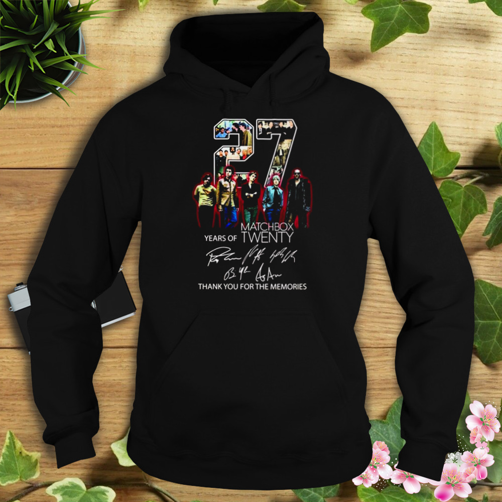 25 Years Of Matchbox Twenty Thank You For The Memories With Signatures Shirt 4 Hoodie tshirt