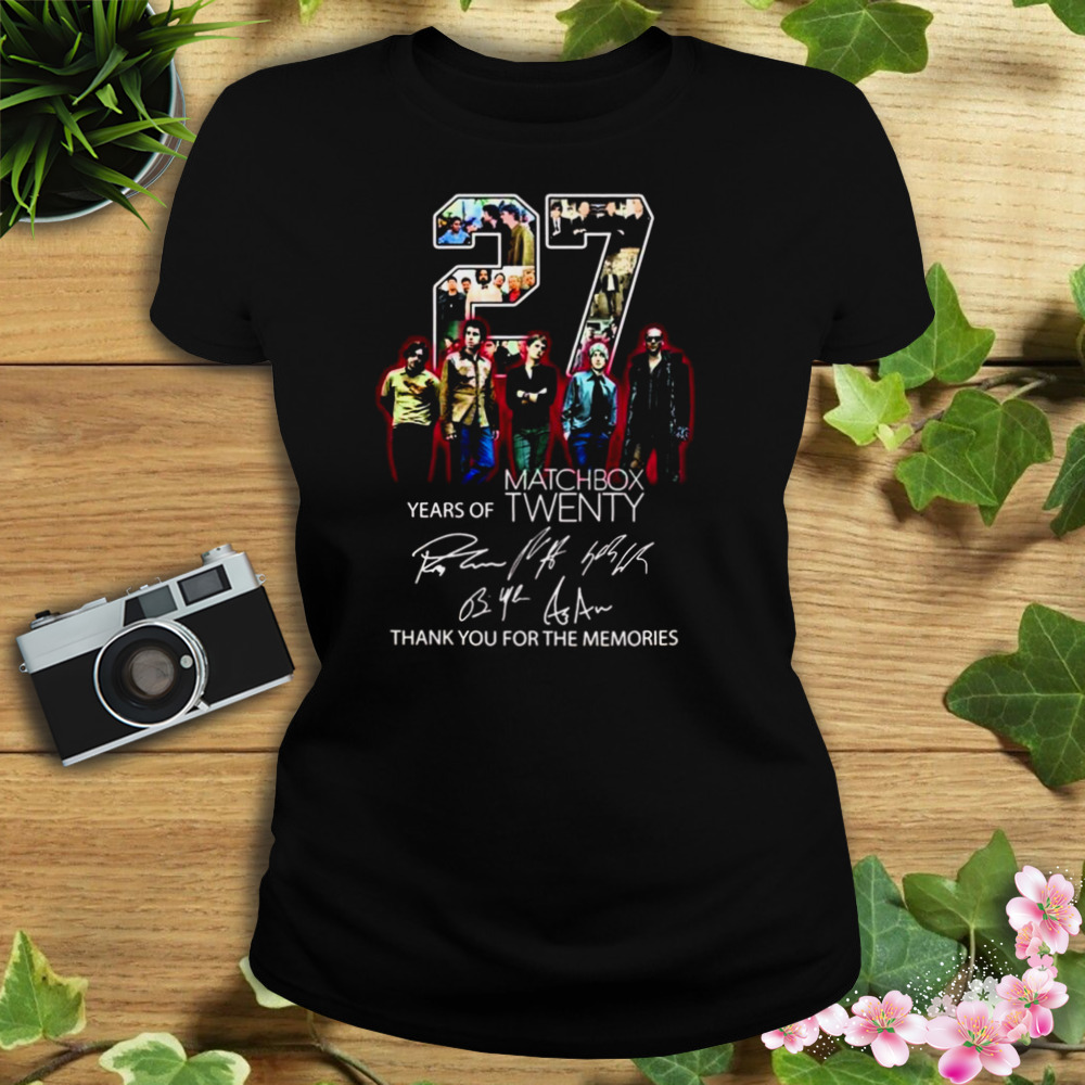 25 Years Of Matchbox Twenty Thank You For The Memories With Signatures Shirt 2 Women's tshirt