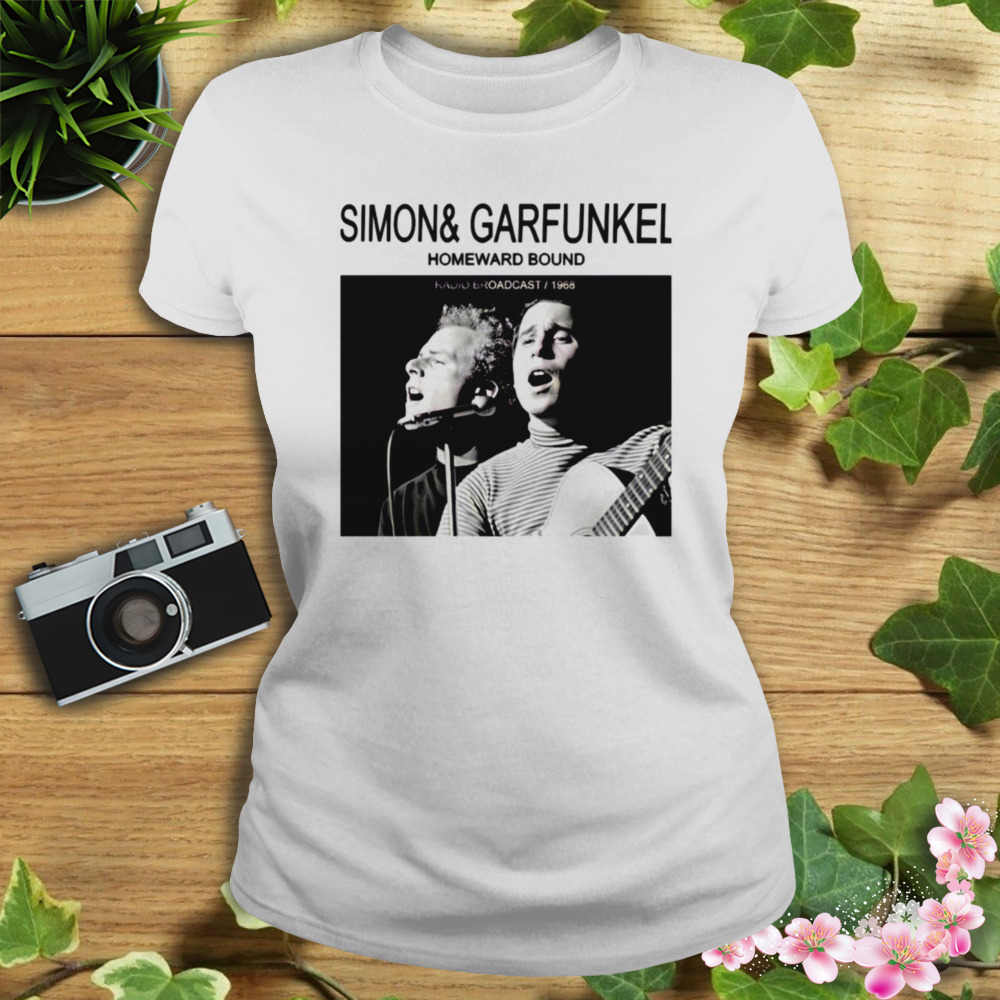 Gifts Idea Simon & Garfunkel Paul Simon Art Garfunkel Homeward Bound Radio Broadcast 1968 shirt 2 Women's shirt