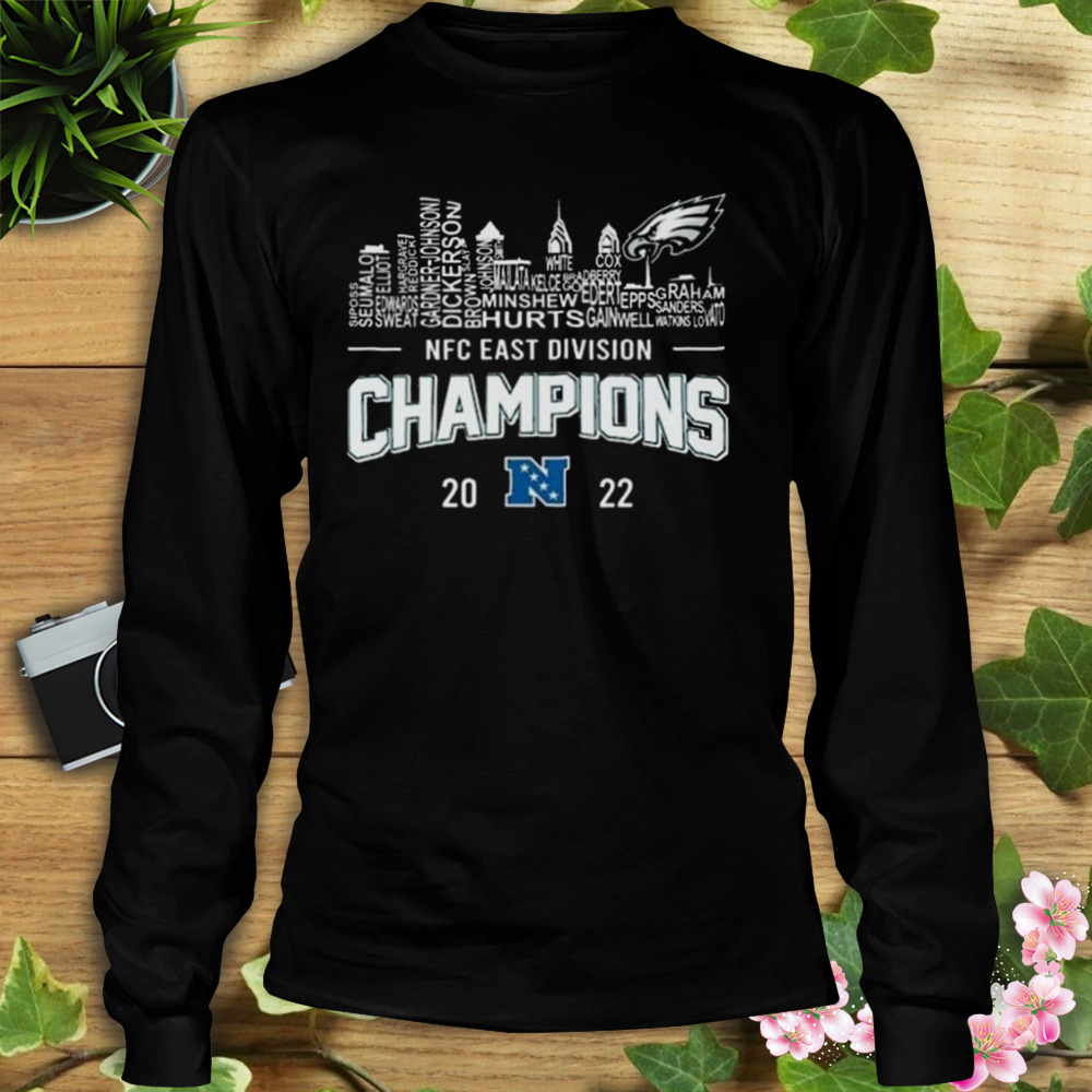 2022 NFC East Champions Philadelphia Eagles Skyline Unisex T-Shirt