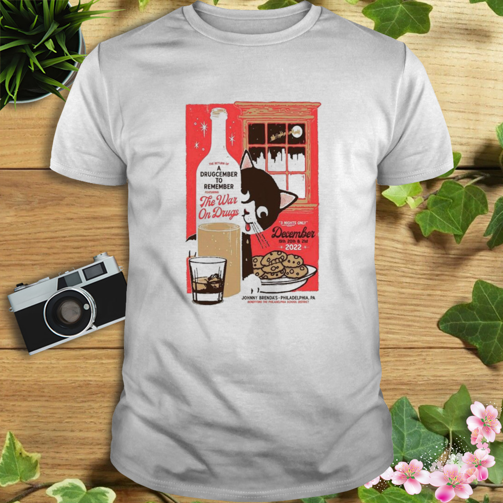 The war on drugs philadelphia 2022 dec 19th 20th and 21st johnny brenda’s pa poster shirt 1 Unisex shirt