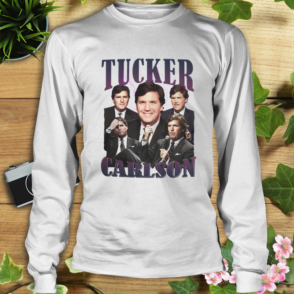 Vintage Retro Bootleg Tucker Carlson shirt 3 Longsleeve shirt