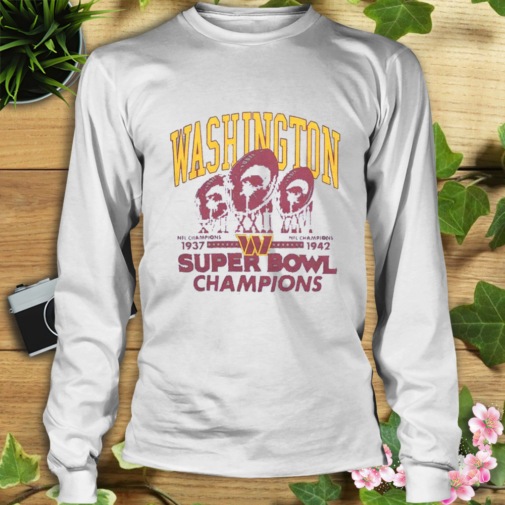 Washington 3 Time Super Bowl Champions Shirt 3 Longsleeve shirt
