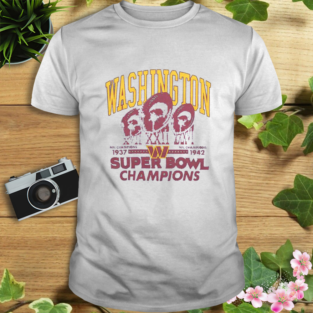 Washington 3 Time Super Bowl Champions Shirt 1 Unisex shirt