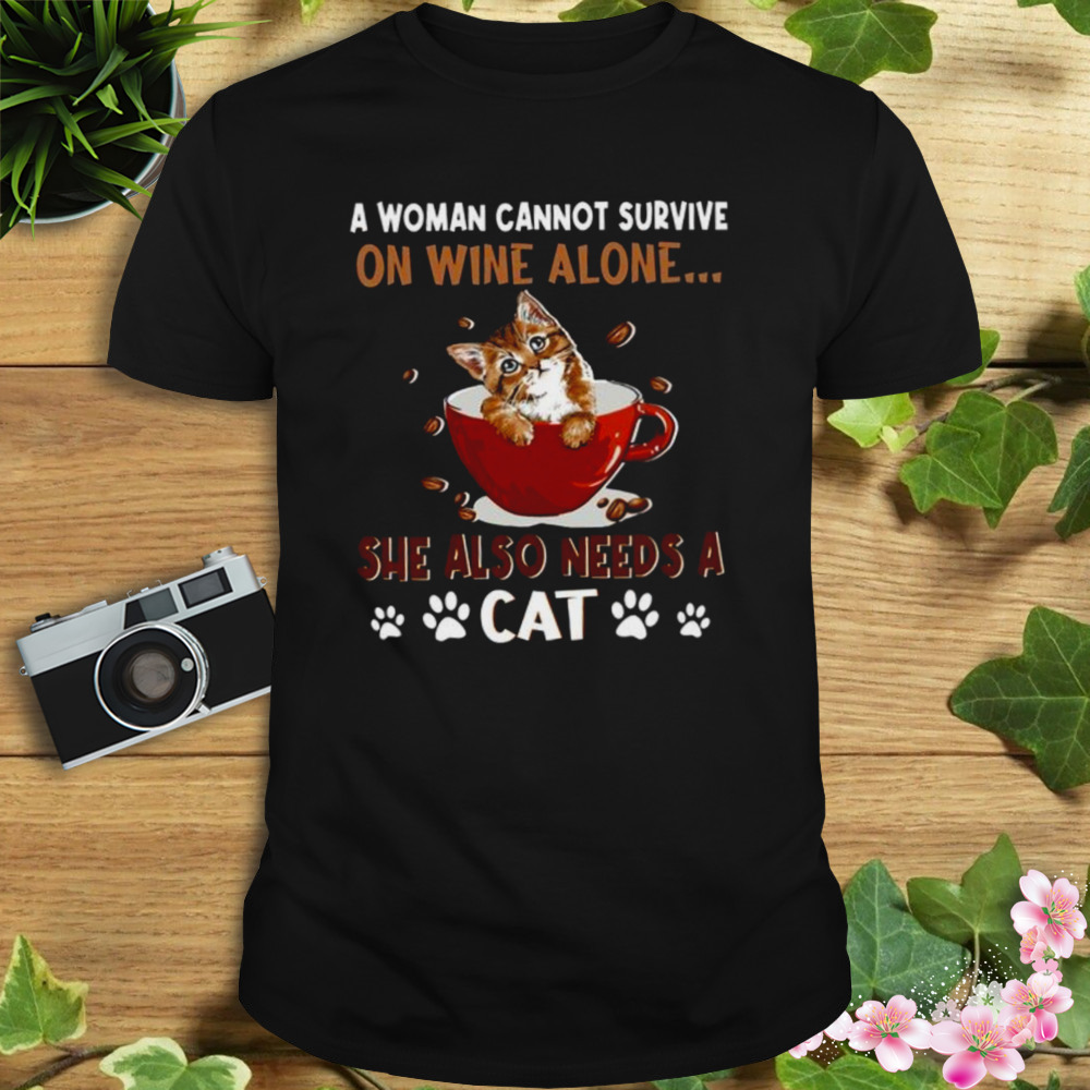Cat Wine Lover Shirt