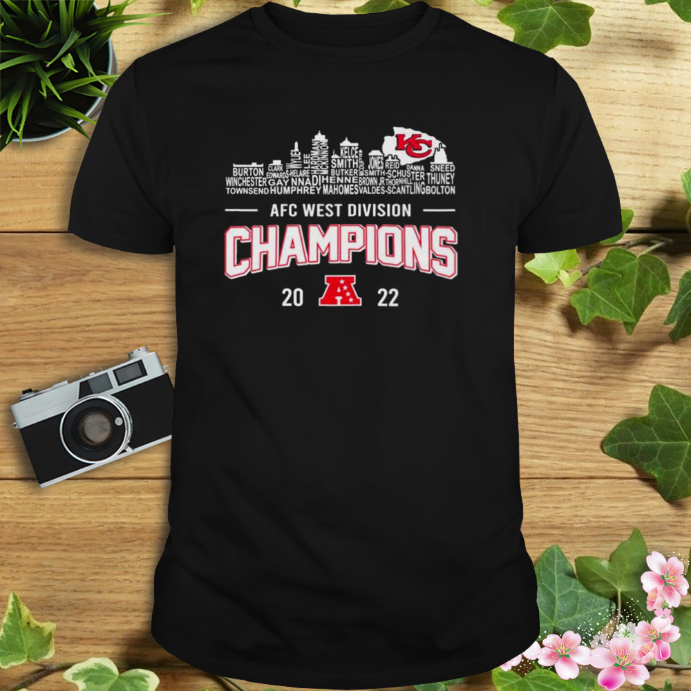 Kansas City Chiefs Team Players 2022 Afc West Division Champions Shirt -  Peanutstee