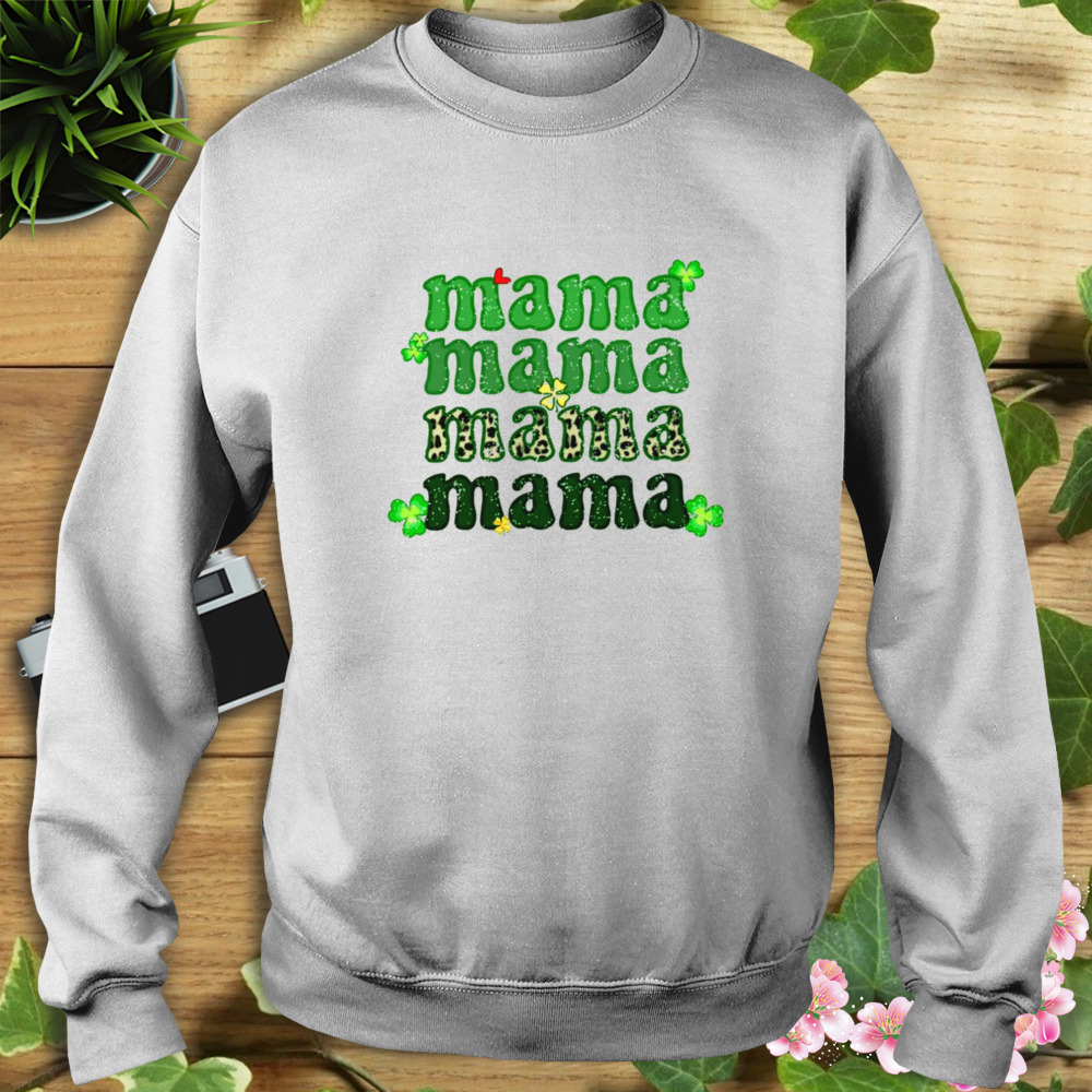 Lucky Mama Repeat St Patrick’s Day Comfort Colors T-shirt 5 Sweat shirt