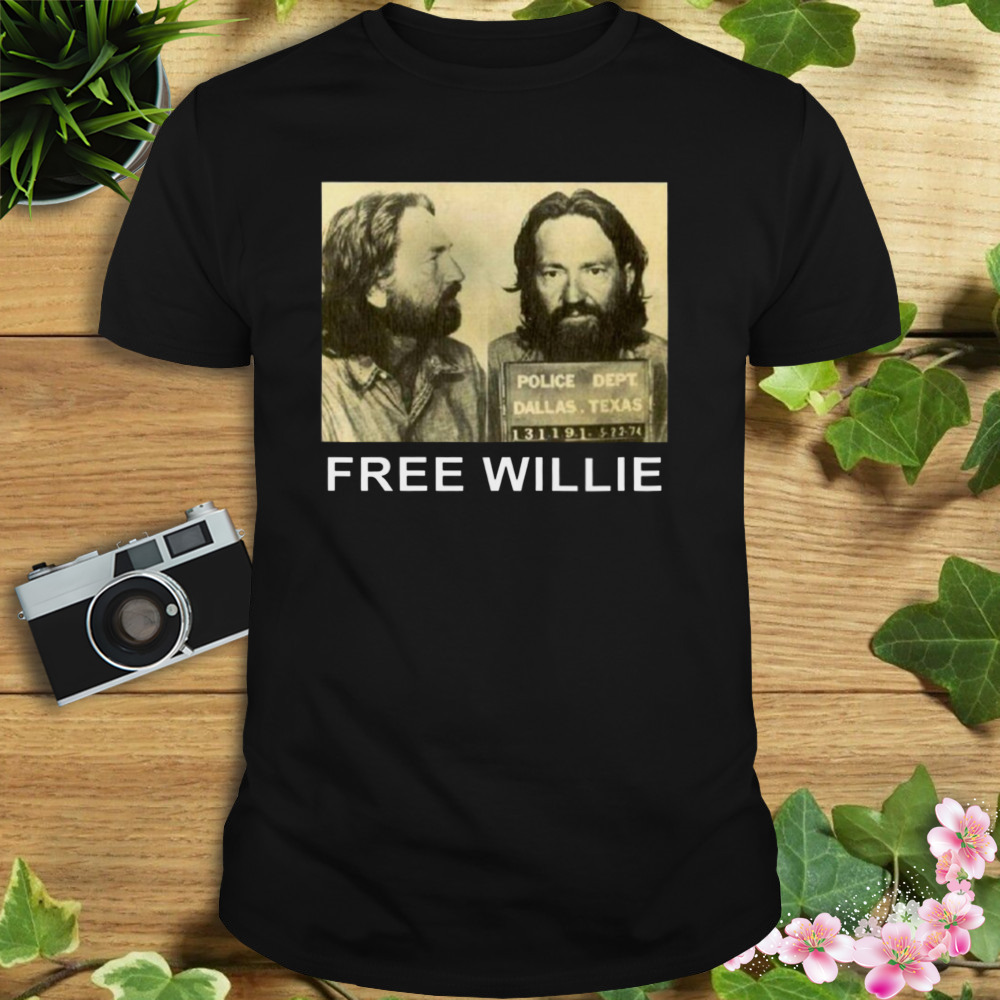 Mugshot Free Willie Willie Nelson shirt