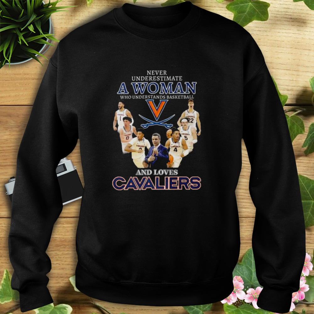 Never Underestimate A Woman Who Understands Basketball And Loves Cavaliers shirt 5 Sweat tshirt