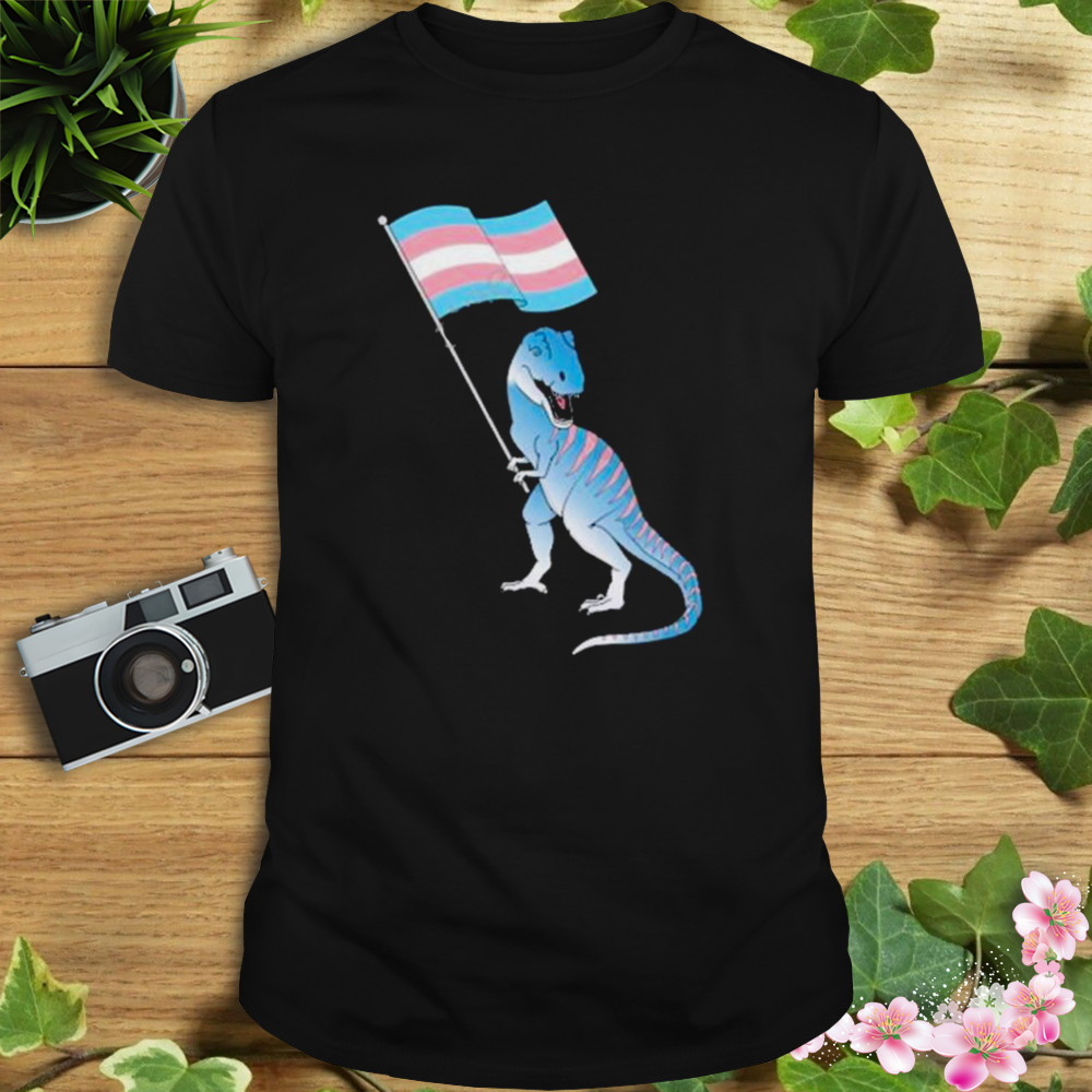 Trans dinosaur pride flag lgbt gay lesbian 2023 shirt