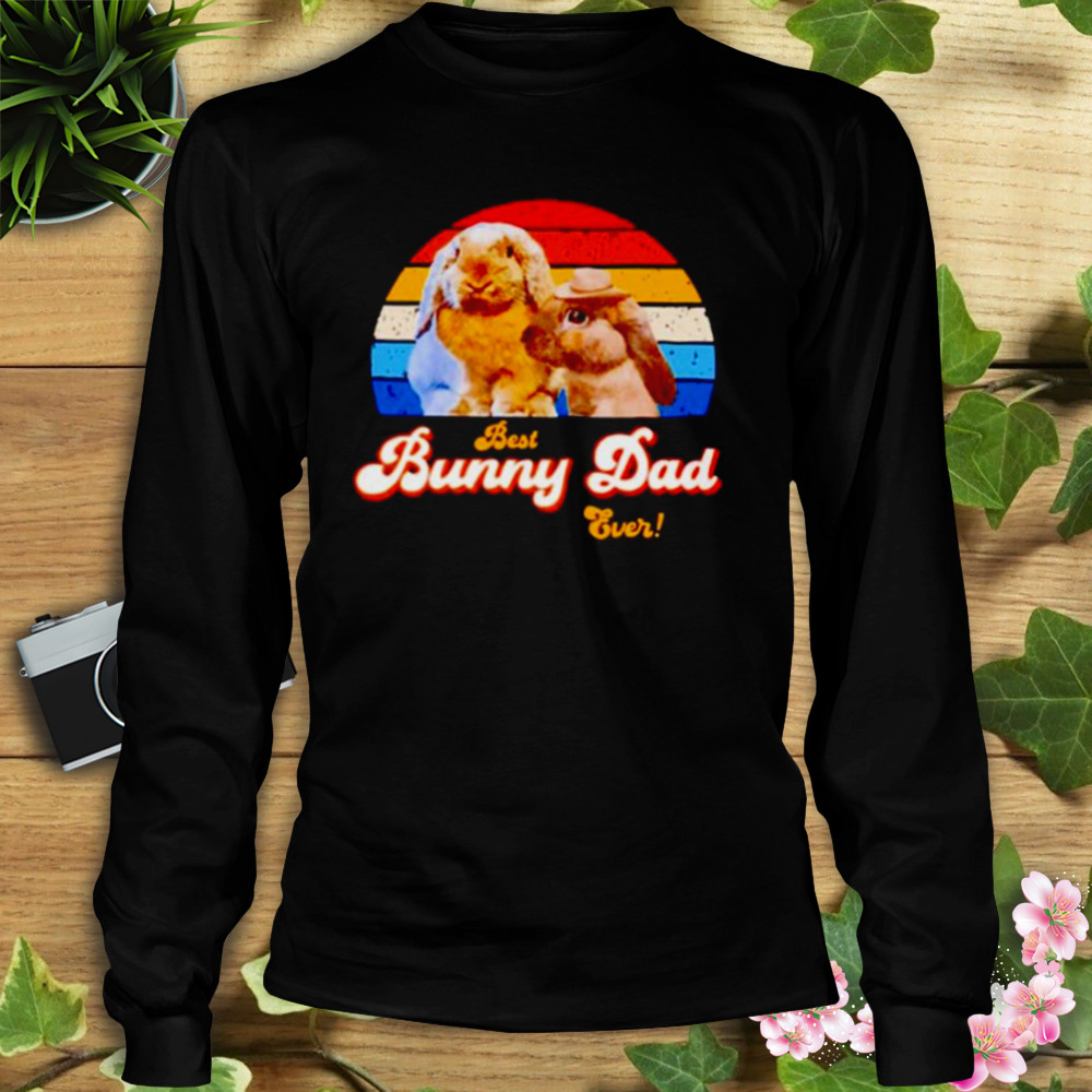 best bunny dad ever vintage shirt 3 Longsleeve tshirt